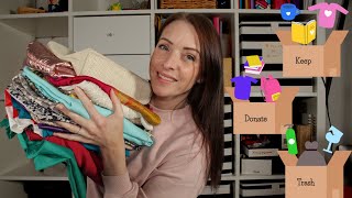 ASMR  KonMari Method Decluttering my entire house  EP 1 [upl. by Georgine179]