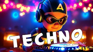 TECHNO MIX 2024 🎧 Rave Techno Remixes for Party Gym and Car Music [upl. by Cassondra]