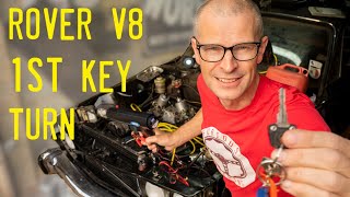 46 Rover V8 first crank [upl. by Dollar]