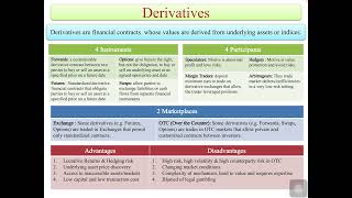 Treasury Management in Financial InstitutionsDerivatives [upl. by Annij]