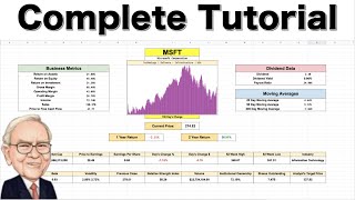 Ultimate Stock Valuation Spreadsheet Tutorial How to Value a Stock [upl. by Veda218]