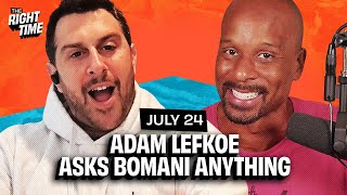 Adam Lefkoe Asks Bomani Random Questions Olympics Basketball and Paul George to Philly [upl. by Cirderf544]