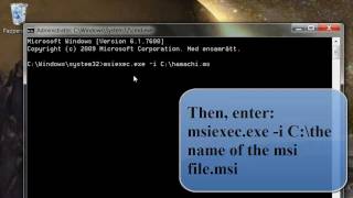 How to install msi files on windows 7 amp 8 [upl. by Pelagias]