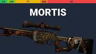 AWP Mortis  Skin Float And Wear Preview [upl. by Ahscrop868]