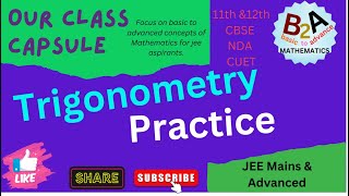 Trigonometry practice 5 B2AJEE [upl. by Enirehtakyram]