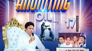 THURSDAY ANOINTING OIL MEETING 17102024  ANKUR NARULA MINISTRIES [upl. by Ihcalam]