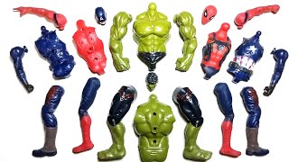 AVENGERS ASSEMBLE HULK SMASH SPIDERMAN CAPTAIN AMERICA avengerstoys [upl. by Whang]