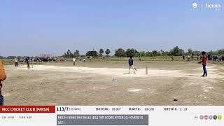 Live Cricket Match  Diljale Cricket Club D J C C  vs MCc Cricket Club Parsa  17Mar24 080 [upl. by Irrehc]