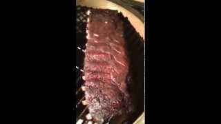 Pork U Seasonings and Rubs Memphis Style Ribs Big Green Egg [upl. by Caria404]