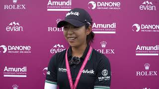 Mi Hyang Lee Friday Flash Interview 2024 The Amundi Evian Championship [upl. by Tella]