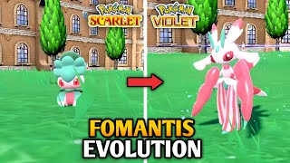 How To Evolve Fomantis Into Lurantis In Pokemon Scarlet And Violet  Paldea Pokedex [upl. by Breskin]