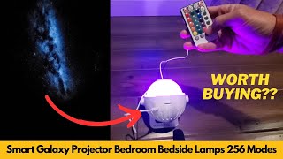 Smart Galaxy Projector Bedroom Bedside Lamps 256 Modes  Worth Buying [upl. by Cahan579]