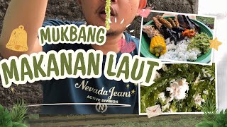 Mukbang Makanan Laut  Rumput Laut mentah dll di Jepara [upl. by Eeldarb]