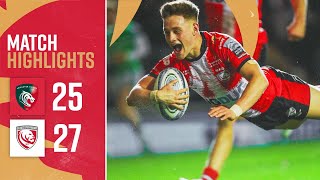 Highlights  Leicester Tigers v Gloucester Rugby [upl. by Aicad]