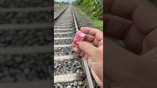 Train vs lychee candy 🍬 shorts train lychee candy [upl. by Berenice]