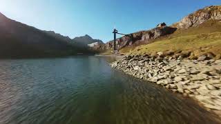 Melchsee  swissalps alpine lake fpv drone [upl. by Pilihp]