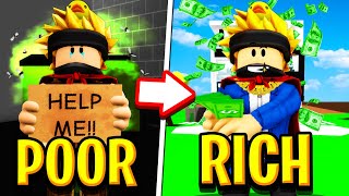 Poor To Rich The MUSICAL in Roblox BROOKHAVEN RP [upl. by Eyak]