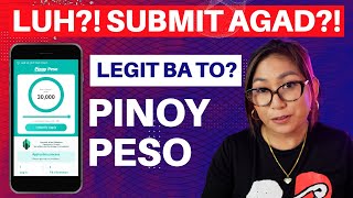 Pinoy Peso Bakit Ganito Kinabahan Ako Sa Loan App na to [upl. by Hteik]