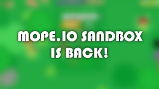 Mope sandbox is back [upl. by Baseler273]