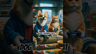 Cat Vs Dog Gaming ViralTrending😹Video  cataloger animevideos hero shorts trendy dosti feline [upl. by Nnyleahs873]