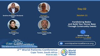 2nd World Patients Conference Fundraising basics and build your donor base through community events [upl. by Lurette]