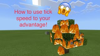 How to use TICK SPEED to your advantage in Minecraft Bedrock Edition [upl. by Jania]