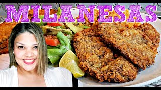 How To Make Crunchy Milanesa  Breaded Thin Beef Cutlets Recipe  4K Cooking Videos [upl. by Adnyleb]