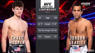 CHASE HOOPER VS JORDAN LEAVITT FULL FIGHT UFC VEGAS 82 [upl. by Anaira554]