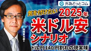 「ドル円140円割れの現実味？気を付けたい 2025年米ドル安シナリオ」田嶋・智太郎氏 20241028 [upl. by Einner]