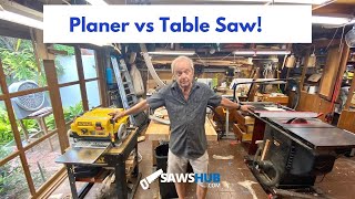 Planer vs Table Saw Do You Really Need Both Tools [upl. by Eednyl]