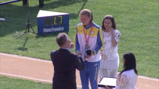 25 07 2017 ATHLETICS Heptatlon Women Medal Ceremony HIGHLIGHTS [upl. by Macintyre]