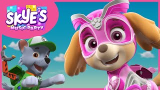 The Mighty Powerful Super Pups  Skyes Music Party  PAW Patrol Music Cartoons for Kids [upl. by Adlen]