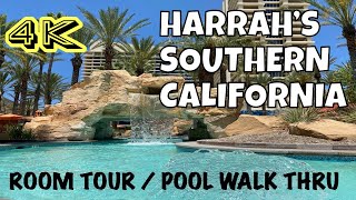 STAYCATION HARRAH’S RESORT FUNNER CALIFORNIA  4K ROOM TOUR amp POOL WALK THROUGH  PALOMAR SUITE [upl. by Missak]