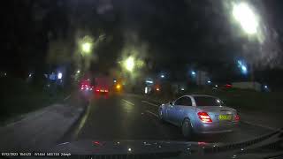 Watch this car indicate and nearly take my bumper off in Birstall West Yorkshire dashcam [upl. by Inama951]