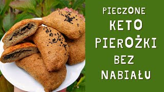 Pieczone KETO PIEROŻKI z pieczarkami BEZ NABIAŁU [upl. by Sabanrab]