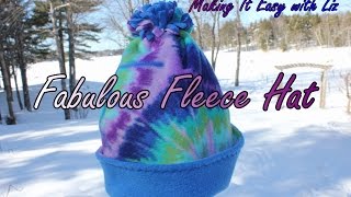 1 Hour FABULOUS FLEECE HAT  THE EASIEST and BEST Tutorial [upl. by Zakaria]