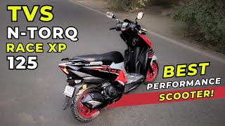 TVS NTorq 125 Race XP 2024  Ride Review  Best 125cc Race Scooter in India tvsntorqracexp [upl. by Devlin307]