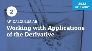 2022 Live Review 2  AP Calculus AB  Working with Applications of the Derivative [upl. by Ynnohj496]