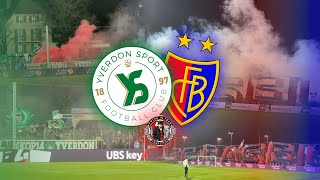 YVERDON SPORT FC VS FC BASEL  09112024  Choreo pyroshows fanchants  SwissUltrasTradition [upl. by Losse]