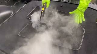 How to clean your car mats with a steam cleaner car steam cleaning Mobile Car Valeting Kinsale [upl. by Malynda]