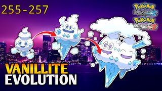 How To Evolve Vanillite Into Vanillish And Vanilluxe In Pokemon Black 2 amp White 2  Unova Pokedex [upl. by Idram]