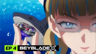 SHARK EDGE  Beyblade X Episode 4 [upl. by Annailuj]