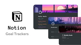 Daily weekly and monthly Notion goal trackers [upl. by Leo51]