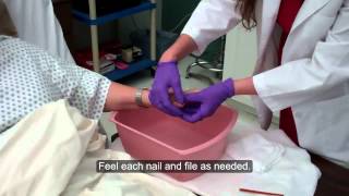 CNA ESSENTIAL SKILLS  Fingernail Care 517 [upl. by Annie]