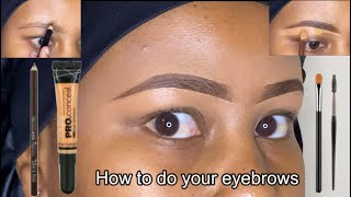 HOW TO EASILY DO YOUR EYEBROWS  STEP BY STEP EYEBROW TUTORIAL FOR BEGINNERS [upl. by Haroppizt854]