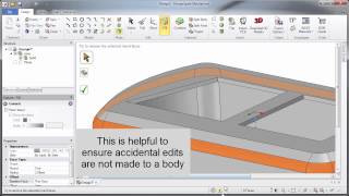 DesignSpark Mechanical  How to  Locking bodies [upl. by Weinrich472]