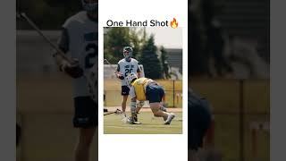 One hand shot🔥  Lacrosse lacrosse shorts shortvideo trending shortvideo [upl. by Ojeibbob191]