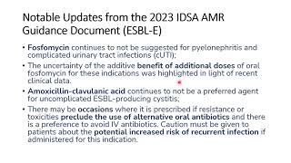 ESBL Producing Enterobacterales and Updates of IDSA 2024 Treatment Guidance [upl. by Tnafni]