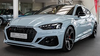 2022 Audi RS5 Sportback 450hp Cumulus blue Uni  Sound amp Visual Review [upl. by Rodenhouse530]