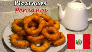 PICARONES CASEROS con MIEL DE CHANCACA  Postre Bandera del Perú [upl. by Gladys]